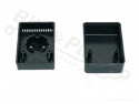 Plug housing 230V medium 74mm x 53mm x 43mm black 